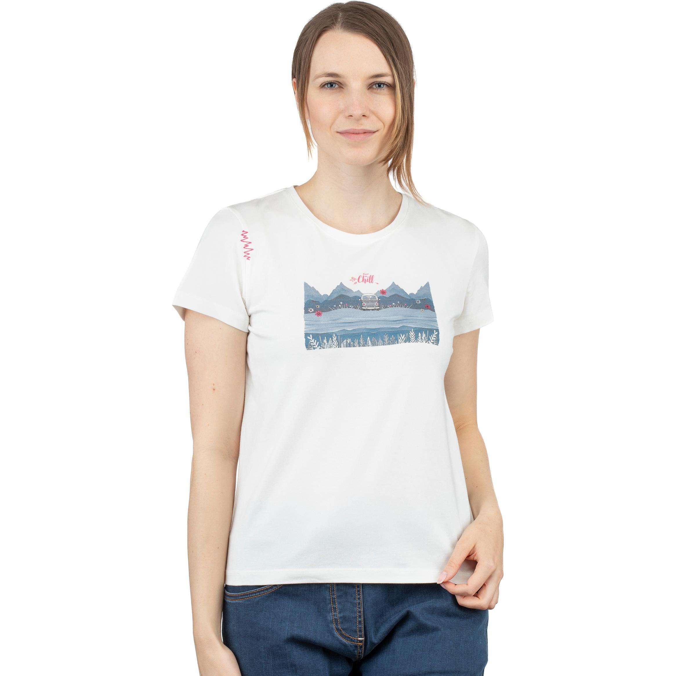 Thumbnail - Chillaz, Damen, Shirt, Women's Iseo Time To Chill T-Shirt, Weiss, (40)