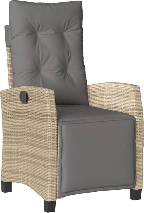 Produktbild VidaXL Gartenmöbel Essgruppe Gartengarnitur 7tlg. Beigemischung Poly Rattan (160 cm)