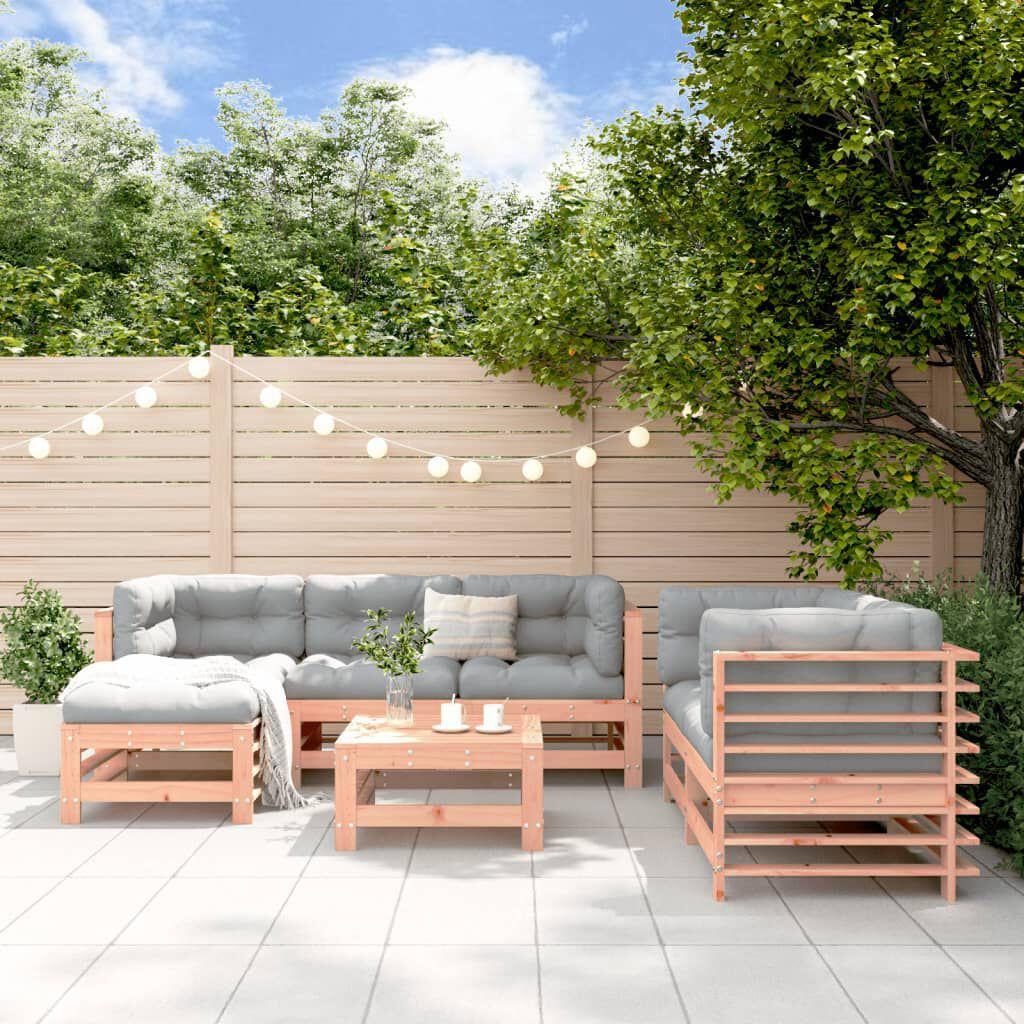 Thumbnail - VidaXL, Gartenlounge, 7-tlg. Garten-Lounge-Set Massivholz Douglasie,Material