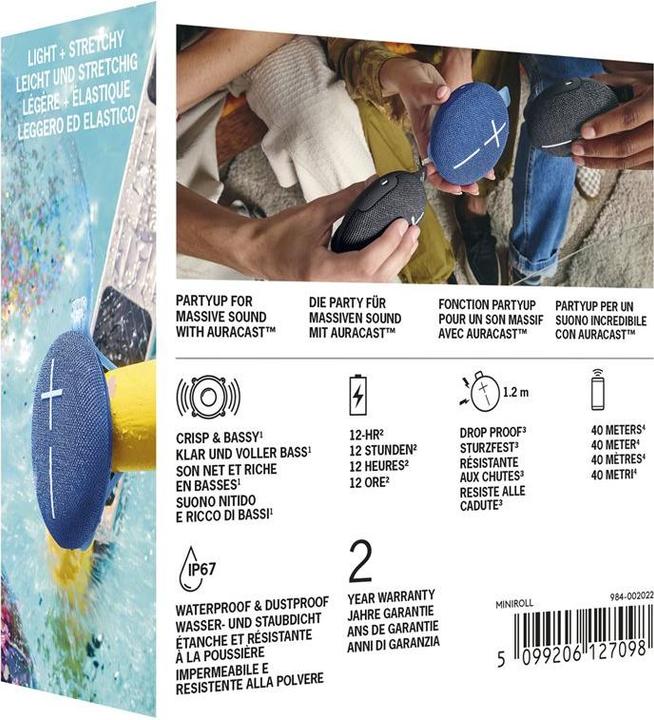 Actual product image UE Miniroll (12 h, Rechargeable battery operated)