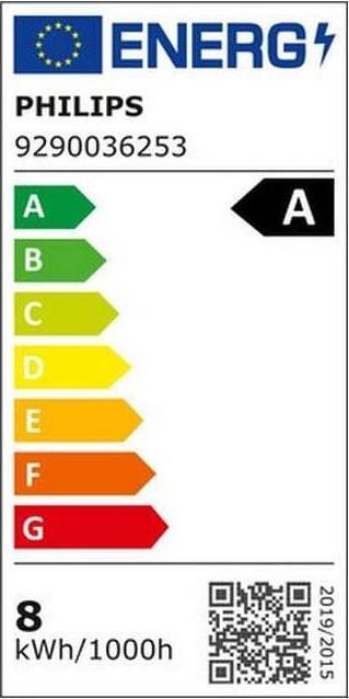 Etichetta energetica Philips LED classico (E27, 7.30 W, 1535 lm, 1 x, A)
