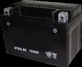 Dynavolt Motorbike battery AGM YTX9L-BS 12V 8Ah (12 V, 8 Ah, 90 A)