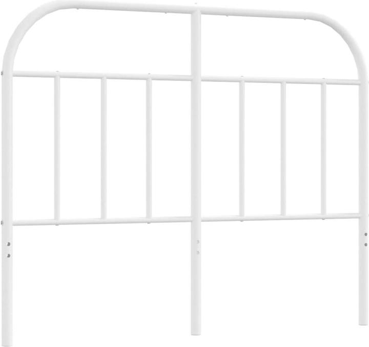 Actual product image vidaXL Kopfteil Metall Weiss 120 cm, Farbe: Weiss (125 x 3 x 100 cm)