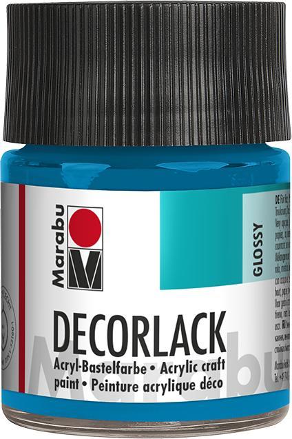 Produktbild Marabu Decorlack Acryl cyan (Cyan, 50 ml)