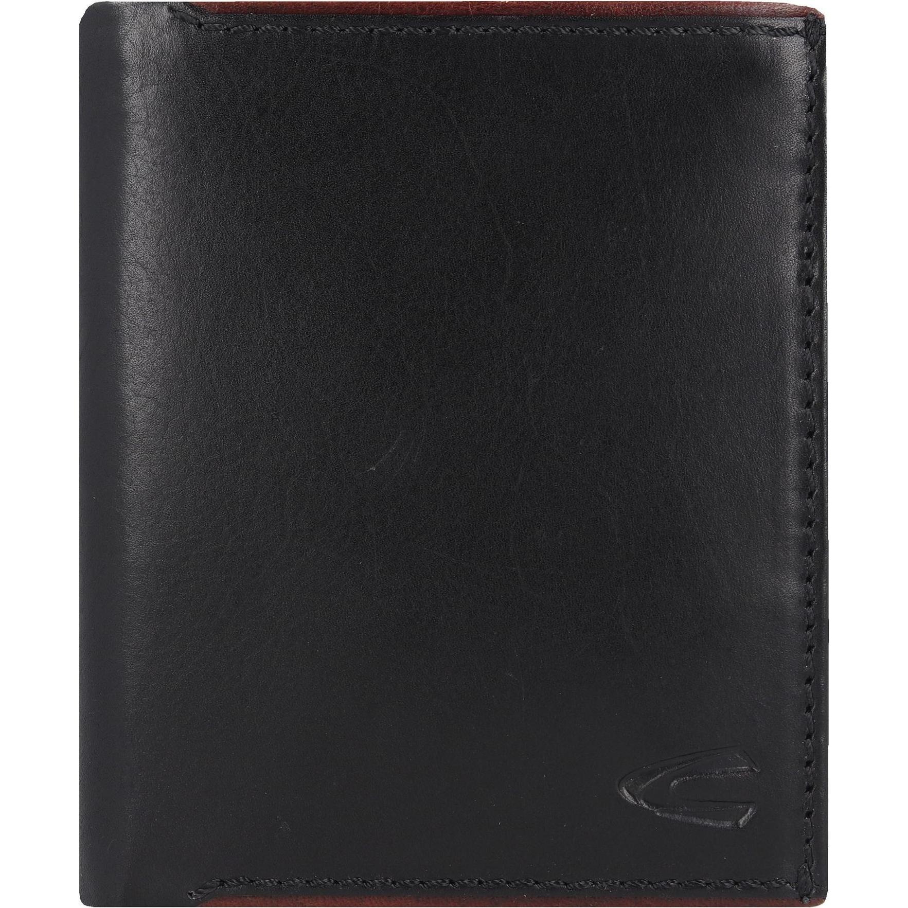 Camel Active, Herren, Portemonnaie, Geldbörse aus echtem Leder, Schwarz