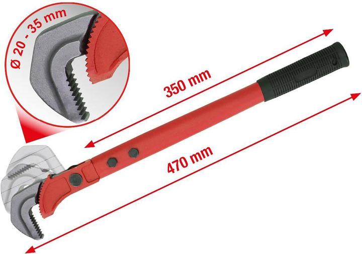 Actual product image KS Tools Adjusting pliers for tie rods, 18" (470 mm)