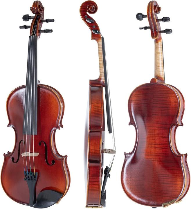 Actual product image Gewa Left-Handed Violin Set with Case, Bow, and Aurora Strings (Fiddle, 4/4)