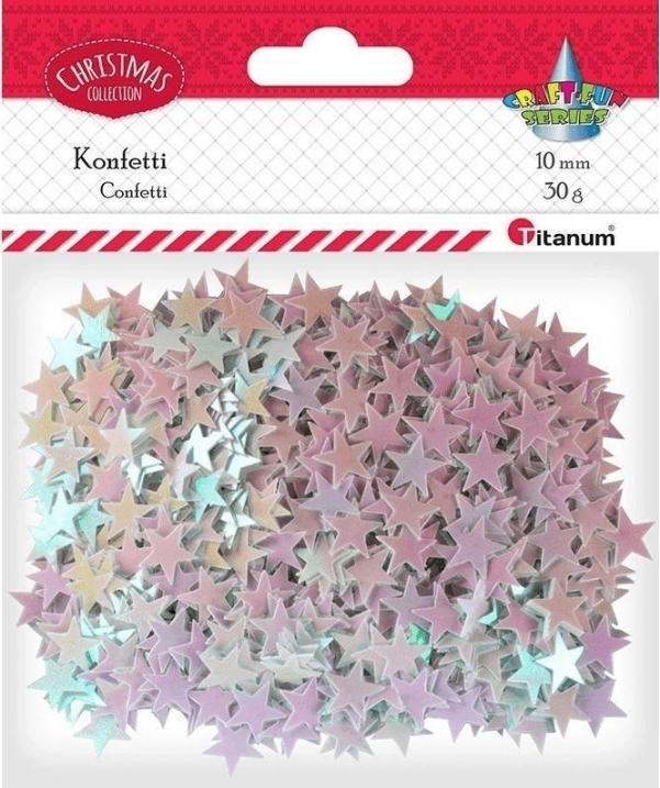 Actual product image Titanum Star confetti 30g, pale pink