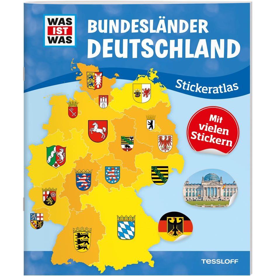 Tessloff, Sticker, WAS IST WAS Stickeratlas Bundesländer Deutschland