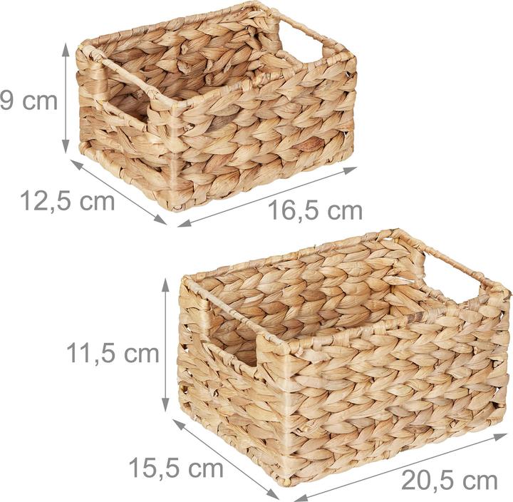 Actual product image Relaxdays 2x storage baskets (15.50 cm, 2x)