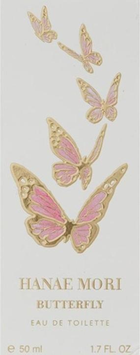 Actual product image Hanae Mori Eau De Toilette Spray (Rose Butterfly) (Eau de toilette, 50 ml)