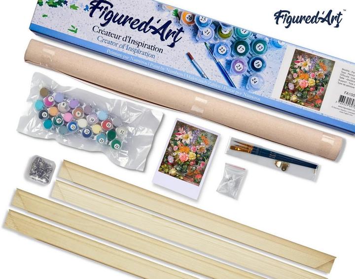 Produktbild Figured'Art Malen nach Zahlen Set - Explodierende Blumen
