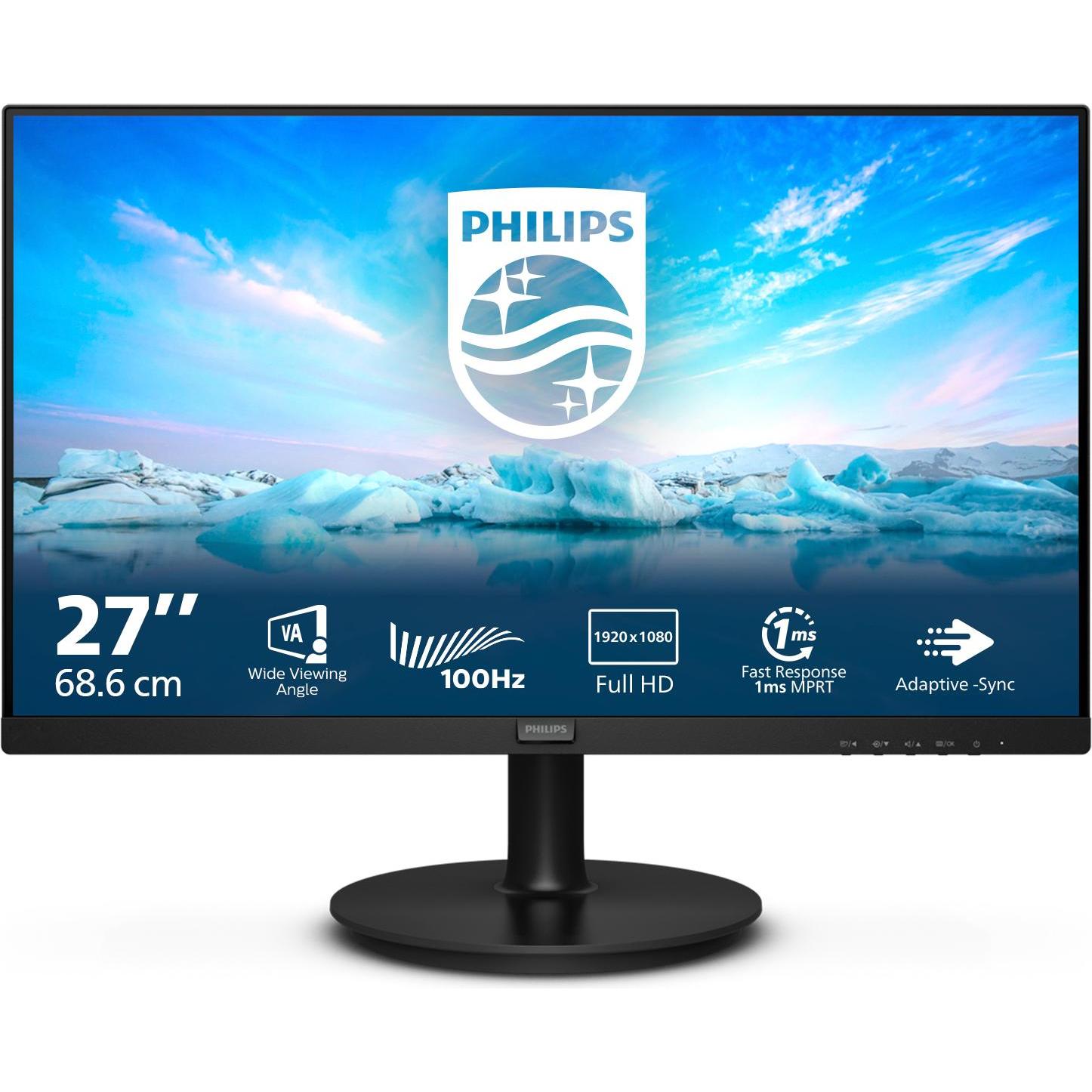 Philips 8LAB/00 VA Monitor,,, Speakers, HDMI (1920 x 1080 Pixel, 27"), Monitor, Schwarz
