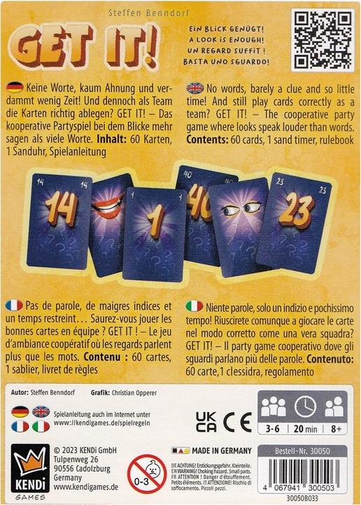 Produktbild Kendi Games Get it! (mult) (Englisch, Französisch, Deutsch, Italienisch)