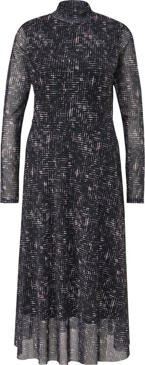 Produktbild Comma Kleid Gemustertes Mesh-Kleid mit Stehkragen (42)