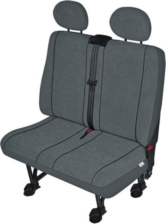 HP Autozubehör 22417 Double Seat Protector 4-piece Polyester Grey Double Seat
