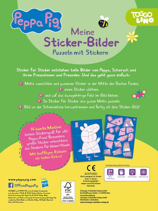 Produktbild Peppa Pig Meine Sticker-Bilder. Puzzeln mit Stickern