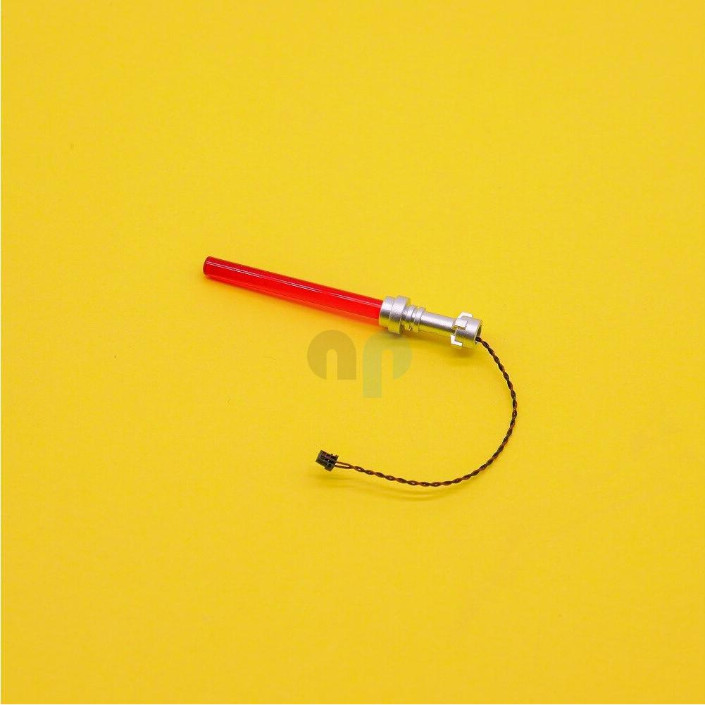 Thumbnail - Light my bricks LED Beleuchtung für LEGO Start Wars Lichtschwert - Rot (5 cm Kabel)