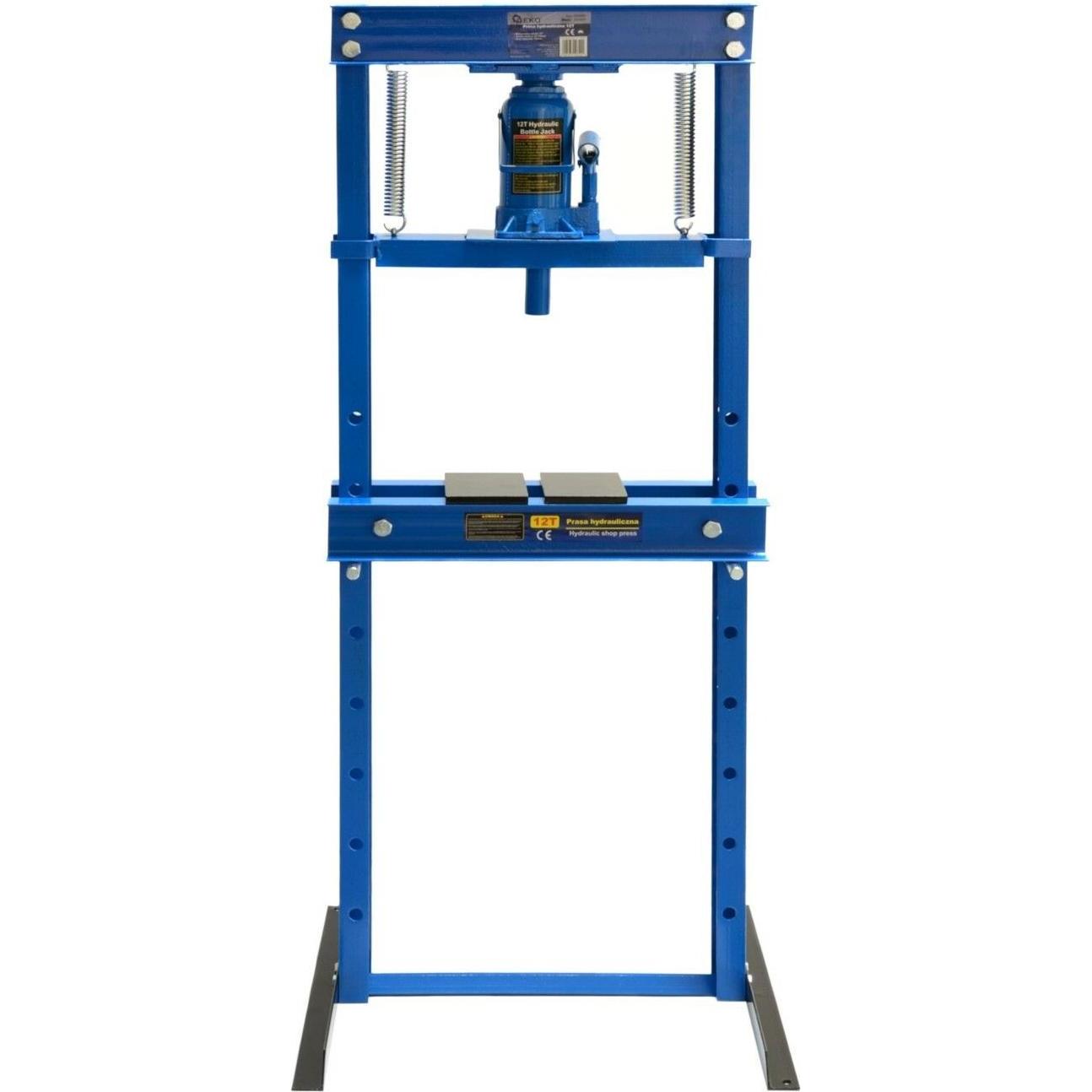GEKO, Schraubstock + Zwinge, Hydraulische Werkstattpresse 12t (710 mm)