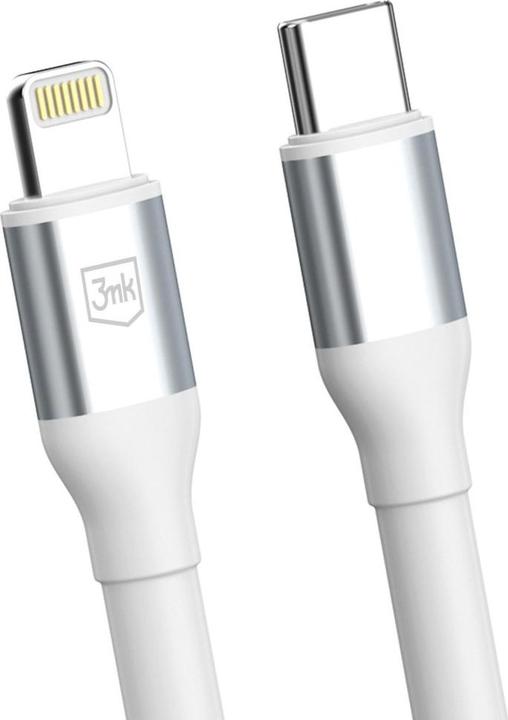 Produktbild 3MK Kabel Hyper Cable N-SERIES USB-C do Lightning 1m 9V/2A 20W biały (1 m, 20 W)