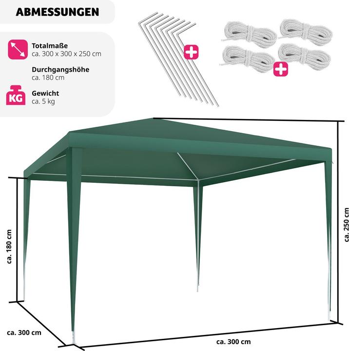 Image du produit tectake Kara (300 cm, 300 cm)