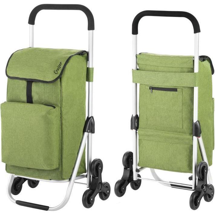 Cruiser, Borsa + Trolley da spesa, Expert Premium 650069 Shopping Cart, Verde