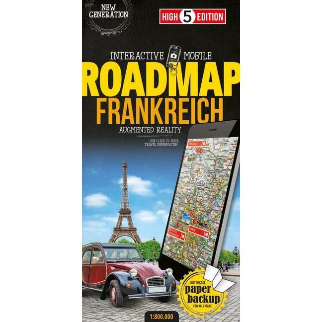 Strassenkarte Frankreich 1:800 000, Landkarte