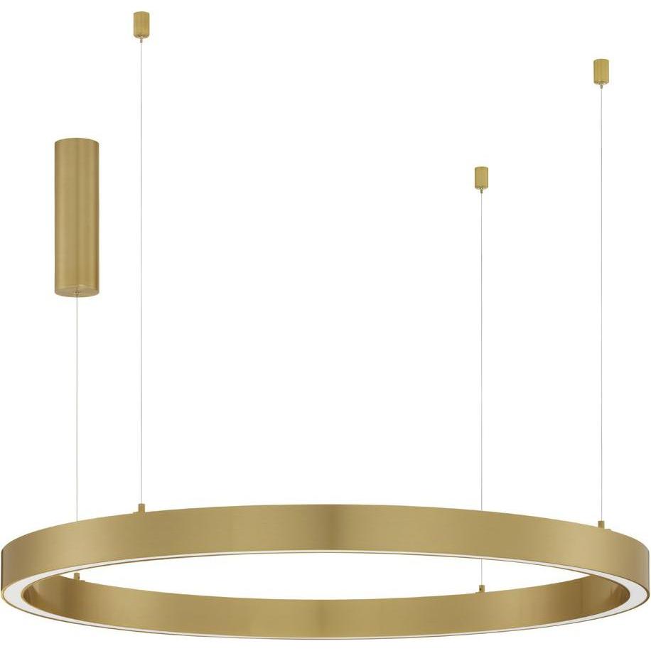 Nova Luce, Pendelleuchte, STING LED Pendelleuchte Bronze 60W Warmweiss 200x100cm dimmbar 9558608