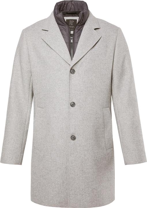Actual product image JP1880 wool blend coat, wool content, nylon insert, lapel collar, up to 7 XL (4XL)