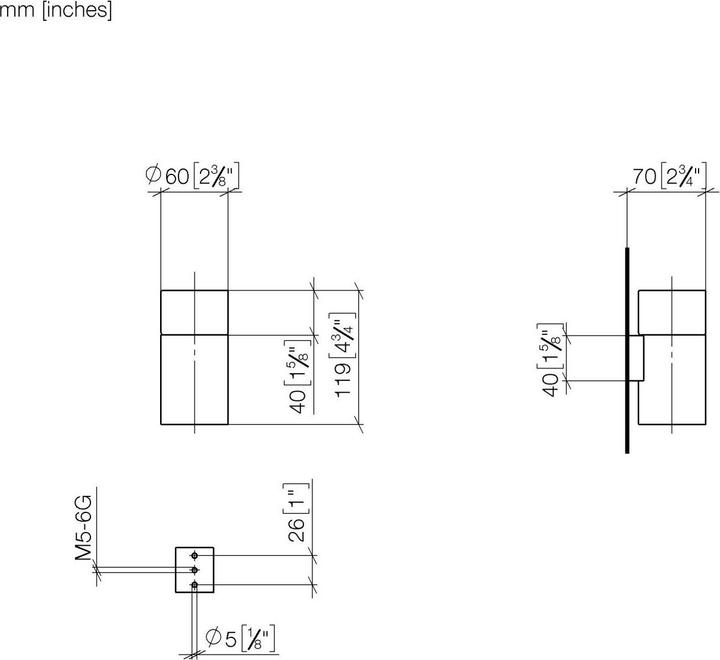 Actual product image Dornbracht glass holder, wall model, with clear glass 83400979