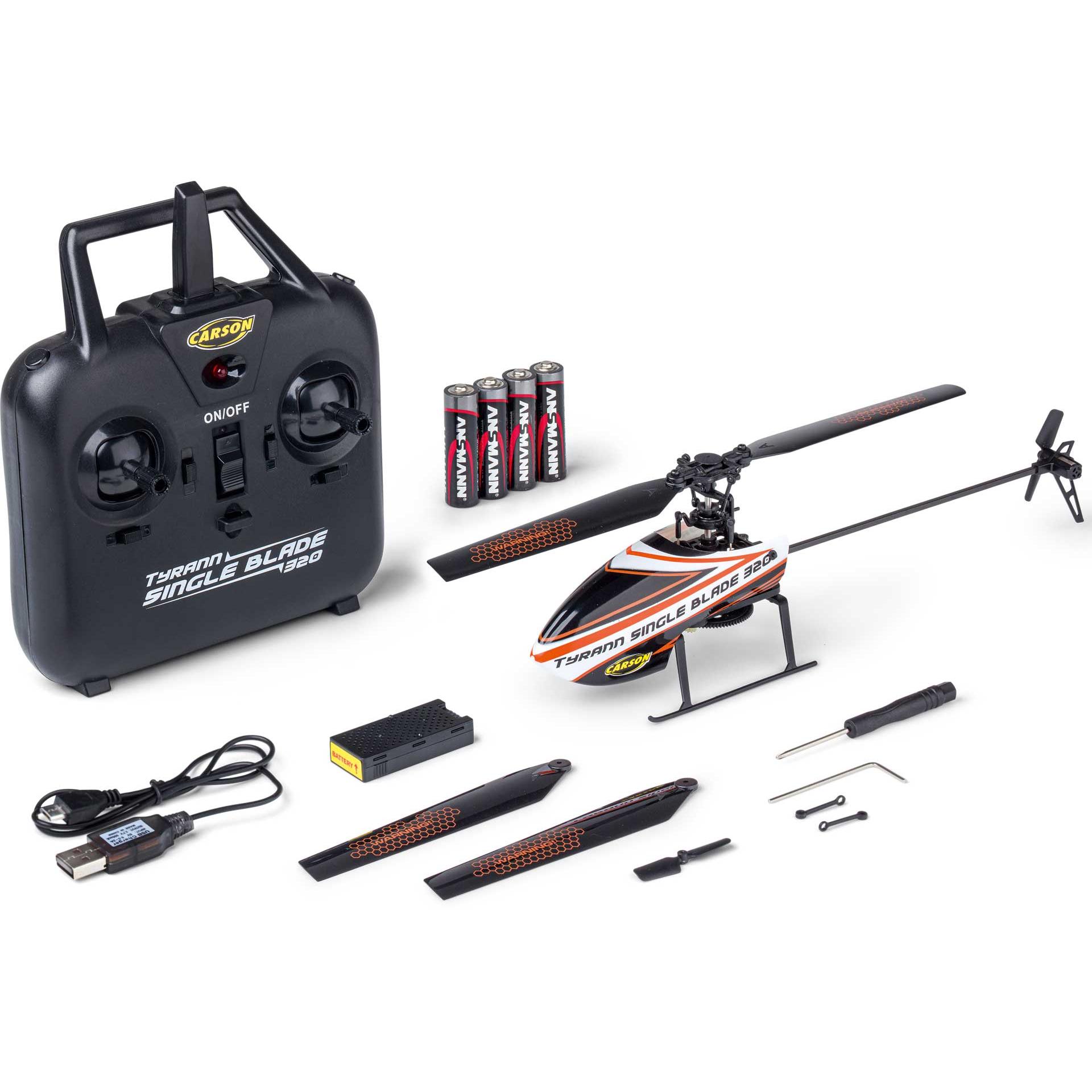 Carson Arancia Tyrann Single Blade 320 Electric Rtf Arancione