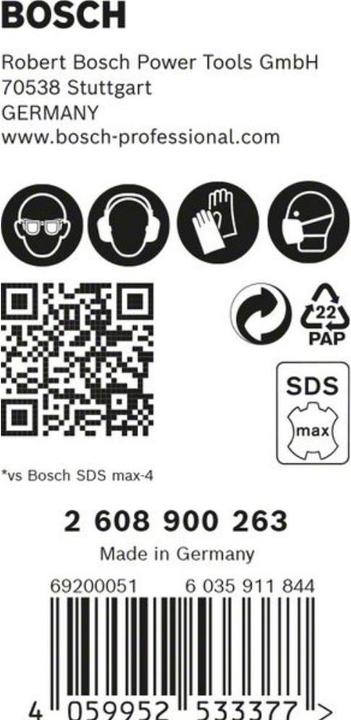 Produktbild Bosch Professional Zubehör EXPERT SDS max-8X Hammerbohrer, 18 x 200 x 340 mm, 5 Stück (18 Millimeter)