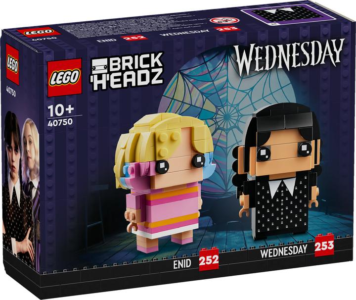 Produktbild LEGO BrickHeadz Wednesday Wednesday und Enid (40750, LEGO Brickheadz)