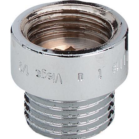 Csdk SL, Rohrverbindungstechnik, Rotguss-Gewindefittings Gewindeverlängerung 3/8 "x40 mm, Muffe/Nippel verchromt
