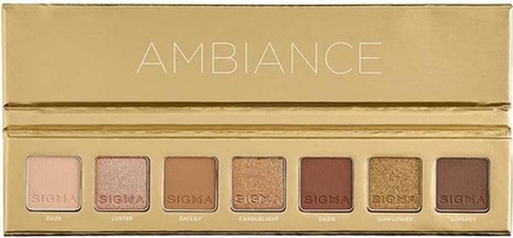 Produktbild Sigma Beauty Mini Eyeshadow Palette Ambiance 7 strahlende Lidschattentöne - Matt, schimmernd, metallisch F (Firefly, Summer Solstice, Daze)