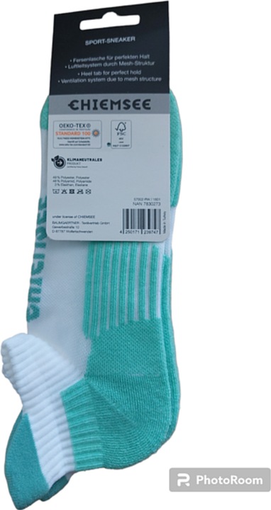 Actual product image Chiemsee Sport Sneaker Socks 2 Pack (39 - 42)