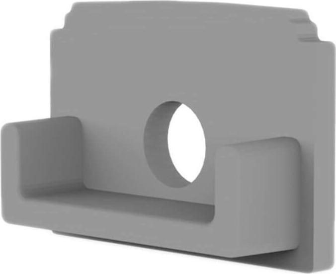 Produktbild Isoled Endkappe E211 für LED Trockenbauprofil Abschluss, mit Kabeldurchführung, 1STK