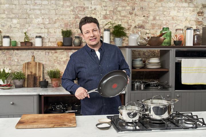 Actual product image Tefal Jamie Oliver Cook's Direct on Set (28 cm, Pan set + pot set, Stainless steel)