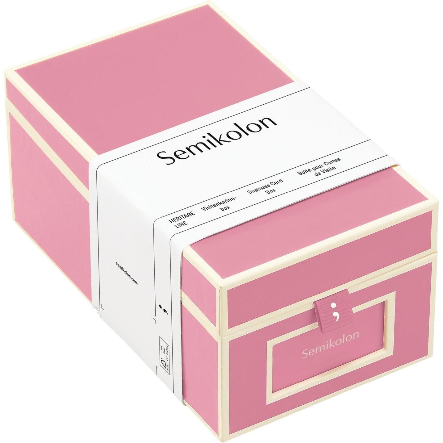 Semikolon, Kartenaufbewahrung, Visitenkartenbox