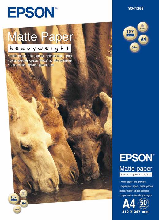 Produktbild Epson Matte Paper Heavy Weight (167 g/m², A4, 50 Stk.)