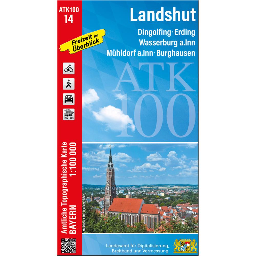 ATK100-14 Landshut (Amtliche Topographi, Landkarte