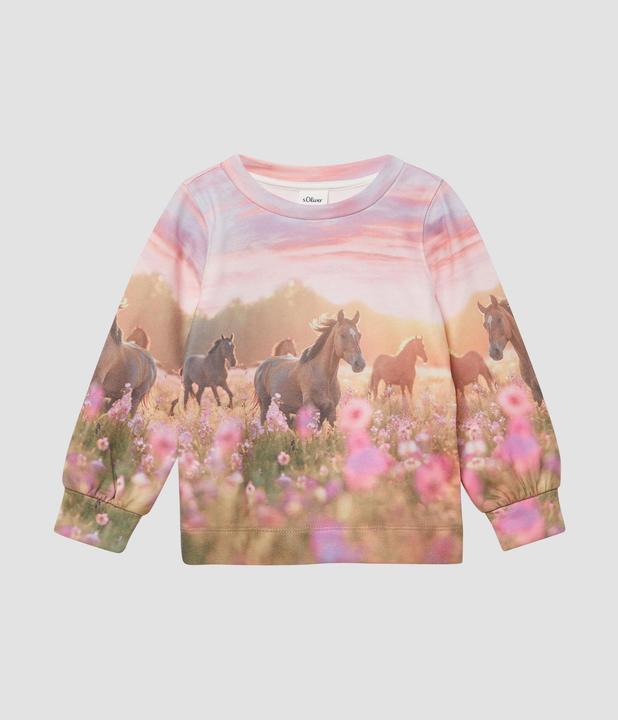 Produktbild s.Oliver Sweatshirt Sweatshirt mit Sublimation-Print (98)