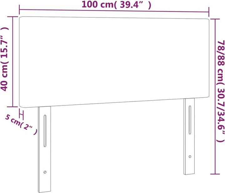 Actual product image VidaXL Templeton (100 x 5 x 78/88 cm)