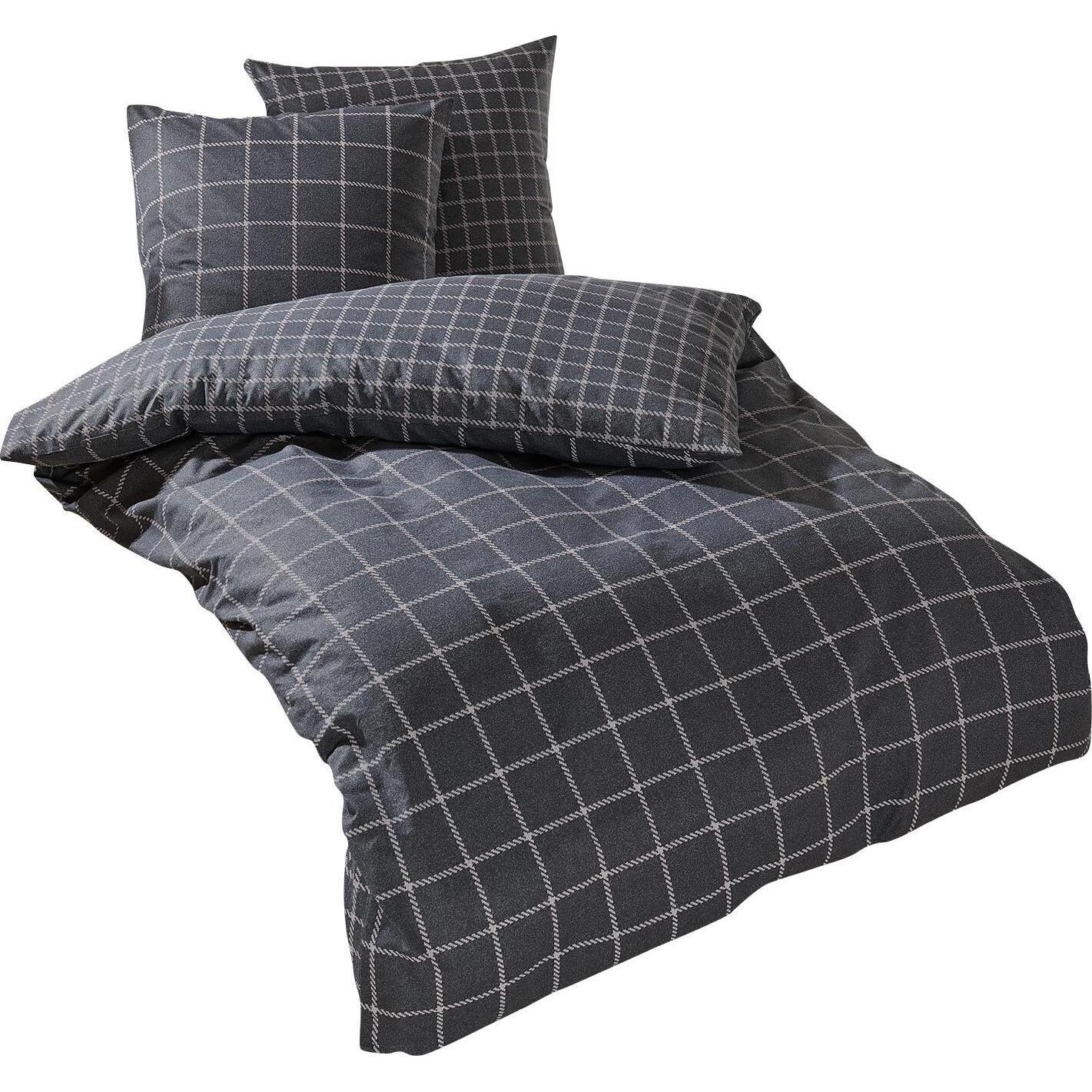 Traumschlaf, Bettwäsche, Karo (Bettwäsche Set, 160x210 cm + 65x100 cm)