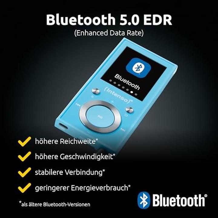 Image du produit Intenso MP3 Videoplayer 1,8" Video Scooter BT 64GB Blue (64 Go)