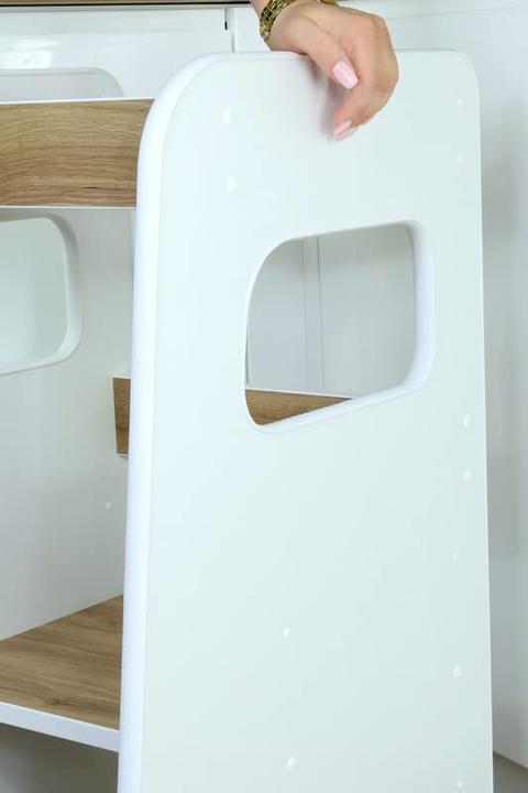 Actual product image DefiPad Learning Tower for Children in White Oak
