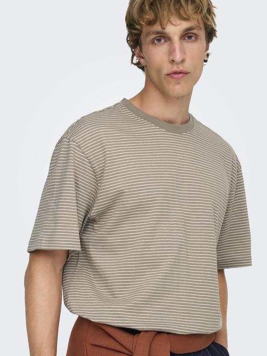 Produktbild Only & Sons Onsfred Life Rlx Ss Stripe Tee Noos (S)