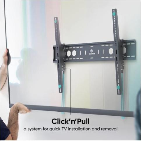 Produktbild Onkron folding TV wall mount for 60" to 110-inch screens 24" to 120.2 kg, black, VESA: 200x200 - 900 (120 kg)