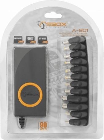 Actual product image Sbox Adapter for Notebook A-901 (90 W)