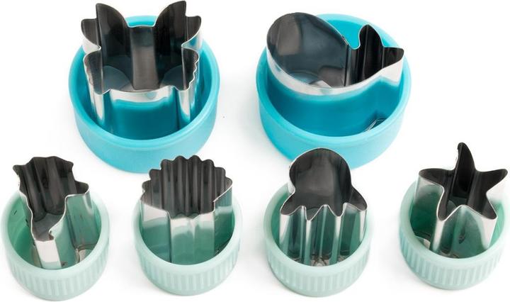 Lekkabox Edelstahl Ausstecher 6er Set, Meerestiere